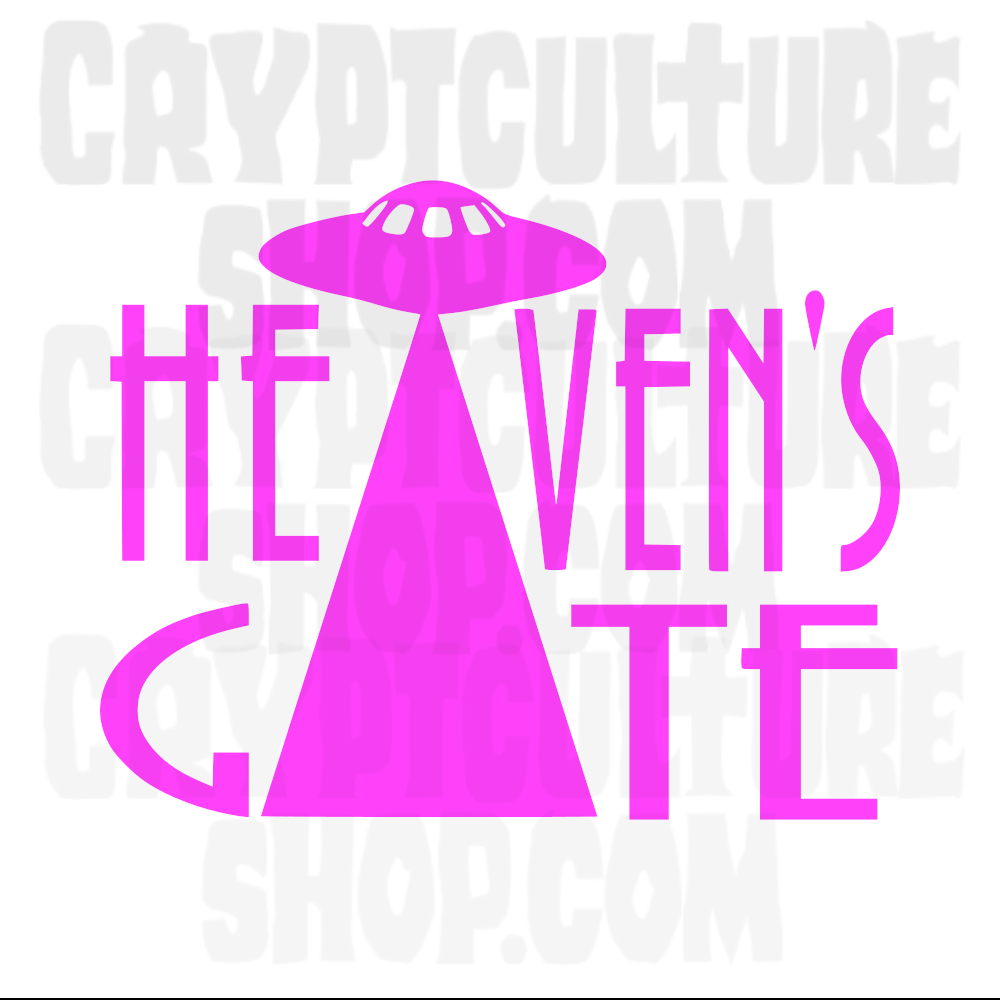 Pegatina de vinilo True Crime Heaven's Gate