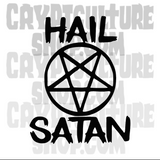 Satan! Pentagram Vinyl Decal