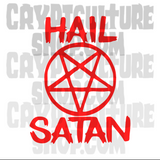 Satan! Hail Satan Vinyl Decals