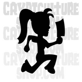 Hatchetgirl Vinyl Decal