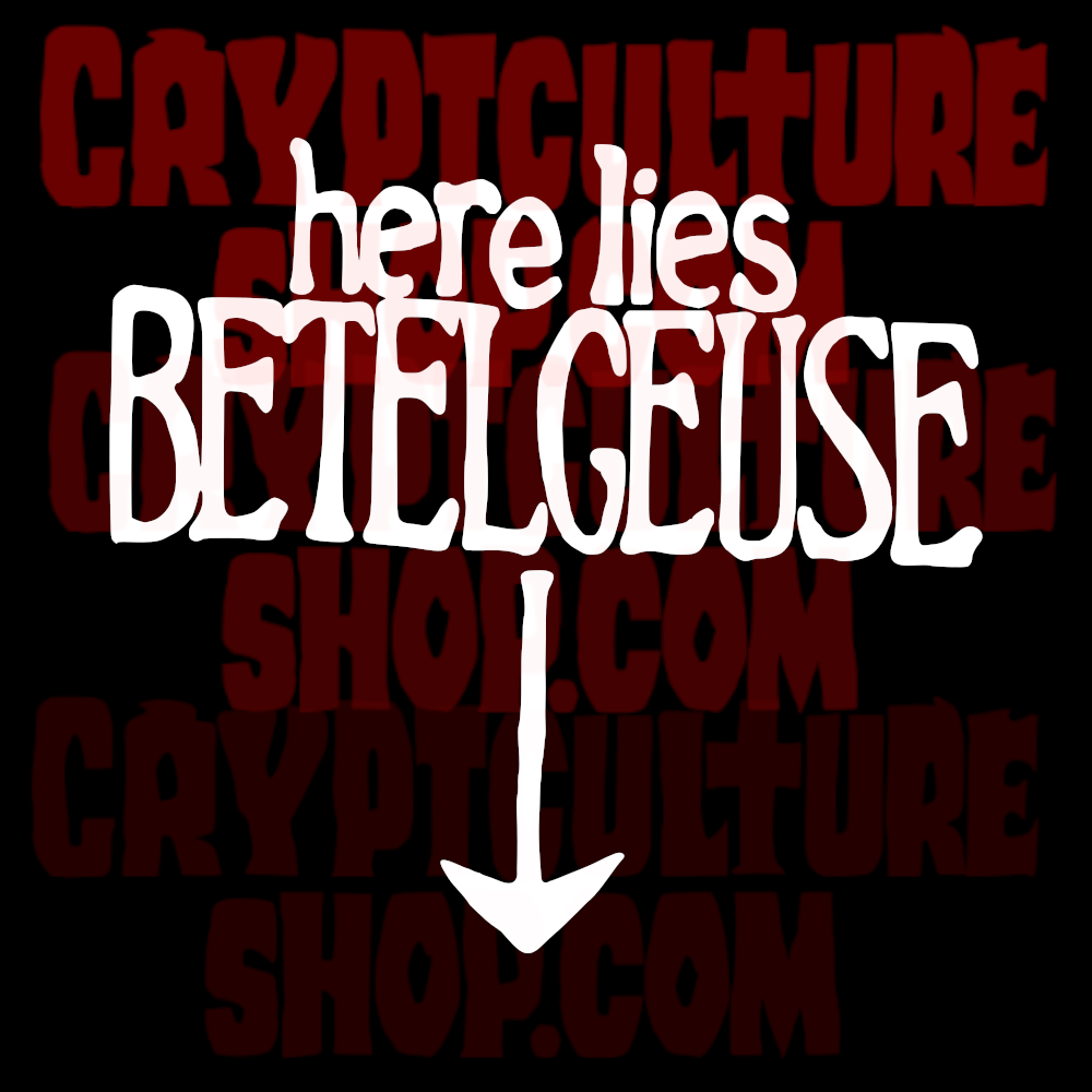 Beetlejuice Here Lies Betelgeuse Vinyl Decal