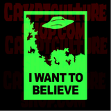 X-Files I Want to Believe Vinyl Decal