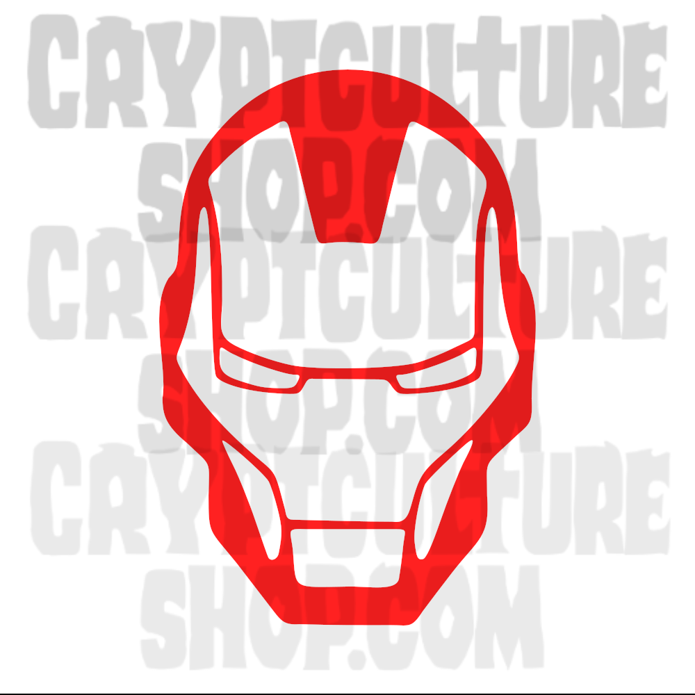 Calcomanía de vinilo de Iron Man