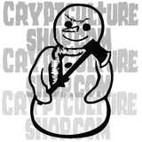 Jack Frost Vinyl Decal Sticker Crypt Culture Sales From the Crypt