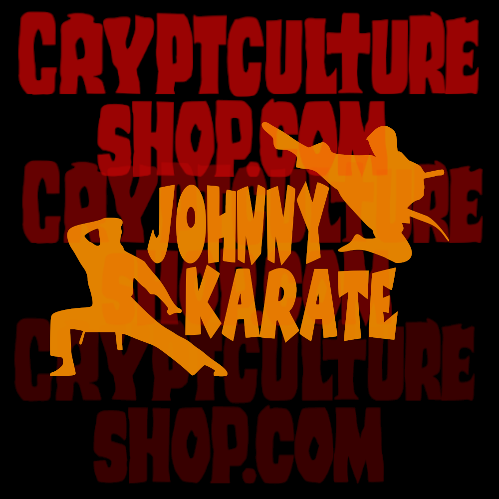 Calcomanía de vinilo de Johnny Karate de Parks and Rec