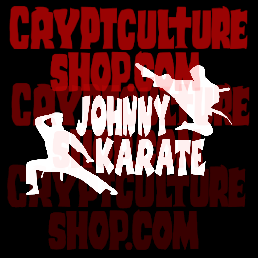 Calcomanía de vinilo de Johnny Karate de Parks and Rec