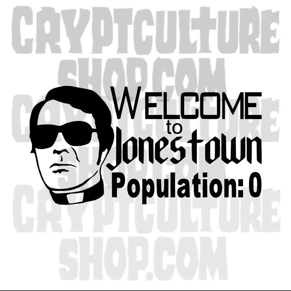 True Crime Jim Jones Jonestown Vinilo Adhesivo