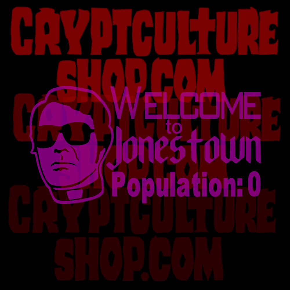 True Crime Jim Jones Jonestown Vinilo Adhesivo