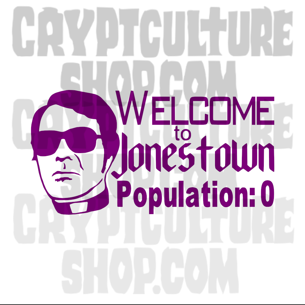True Crime Jim Jones Jonestown Vinilo Adhesivo