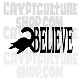 Paranormal Nessie Believe Vinyl Decal