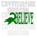 Paranormal Nessie Believe Vinyl Decal