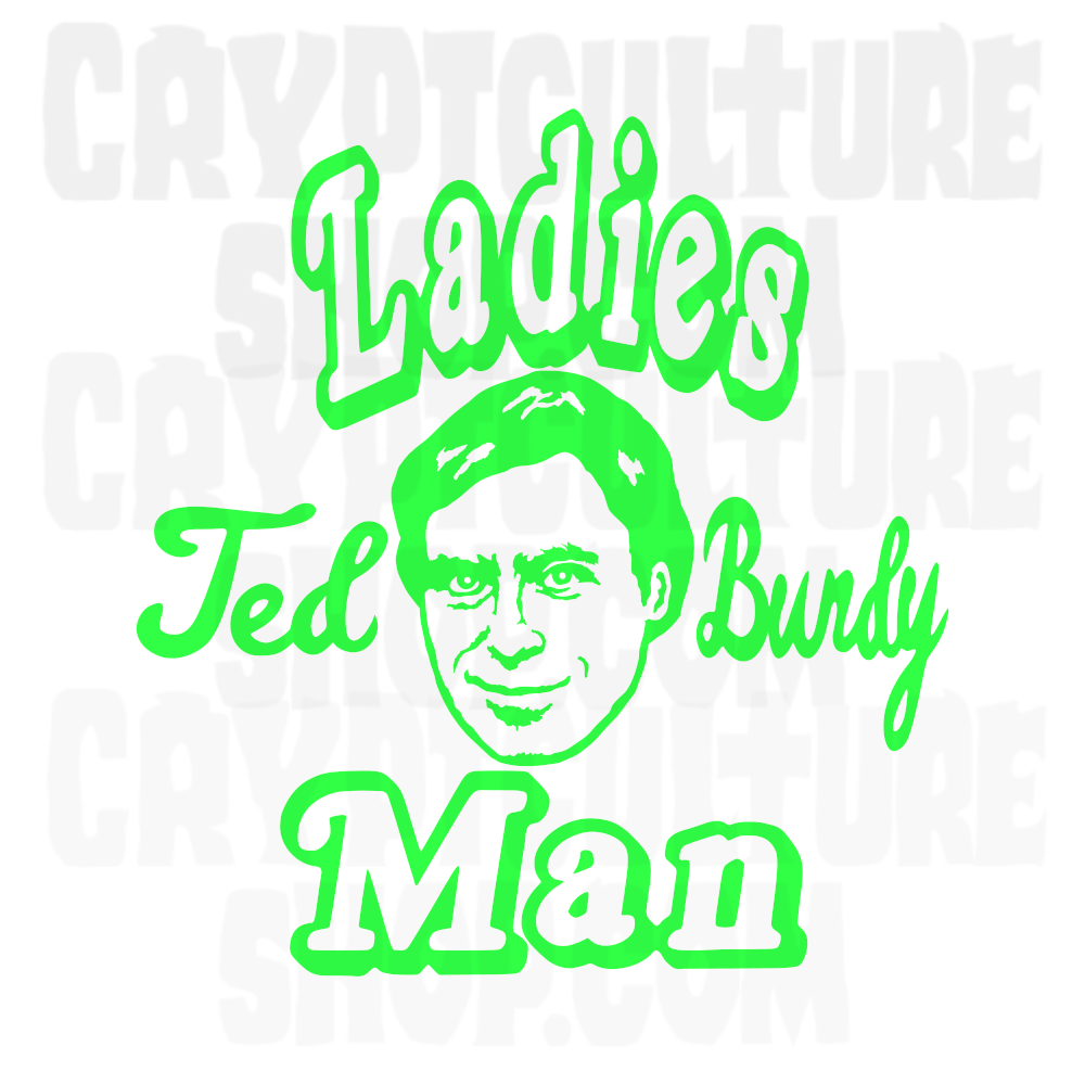 True Crime Ted Bundy Seductor Calcomanía de Vinilo