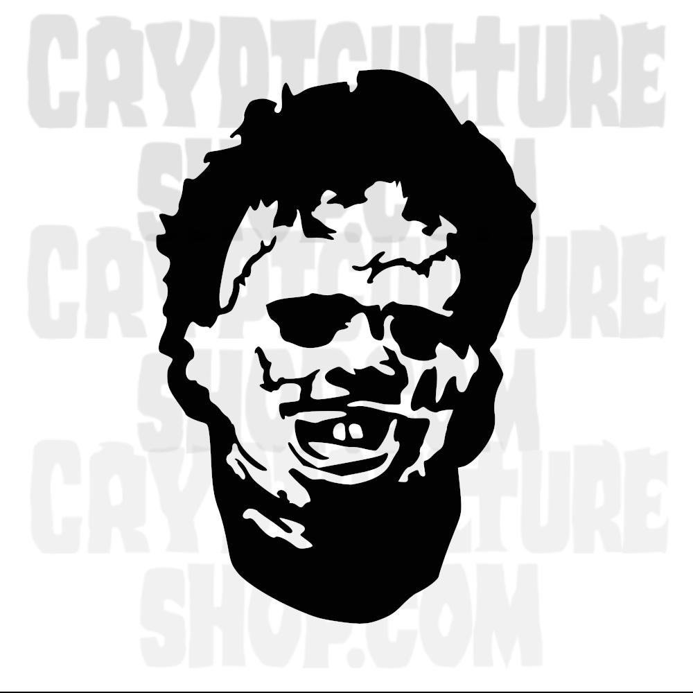 Texas Chainsaw Massacre Leatherface Head Vinyl Decal