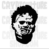 Texas Chainsaw Massacre Leatherface Head Vinyl Decal