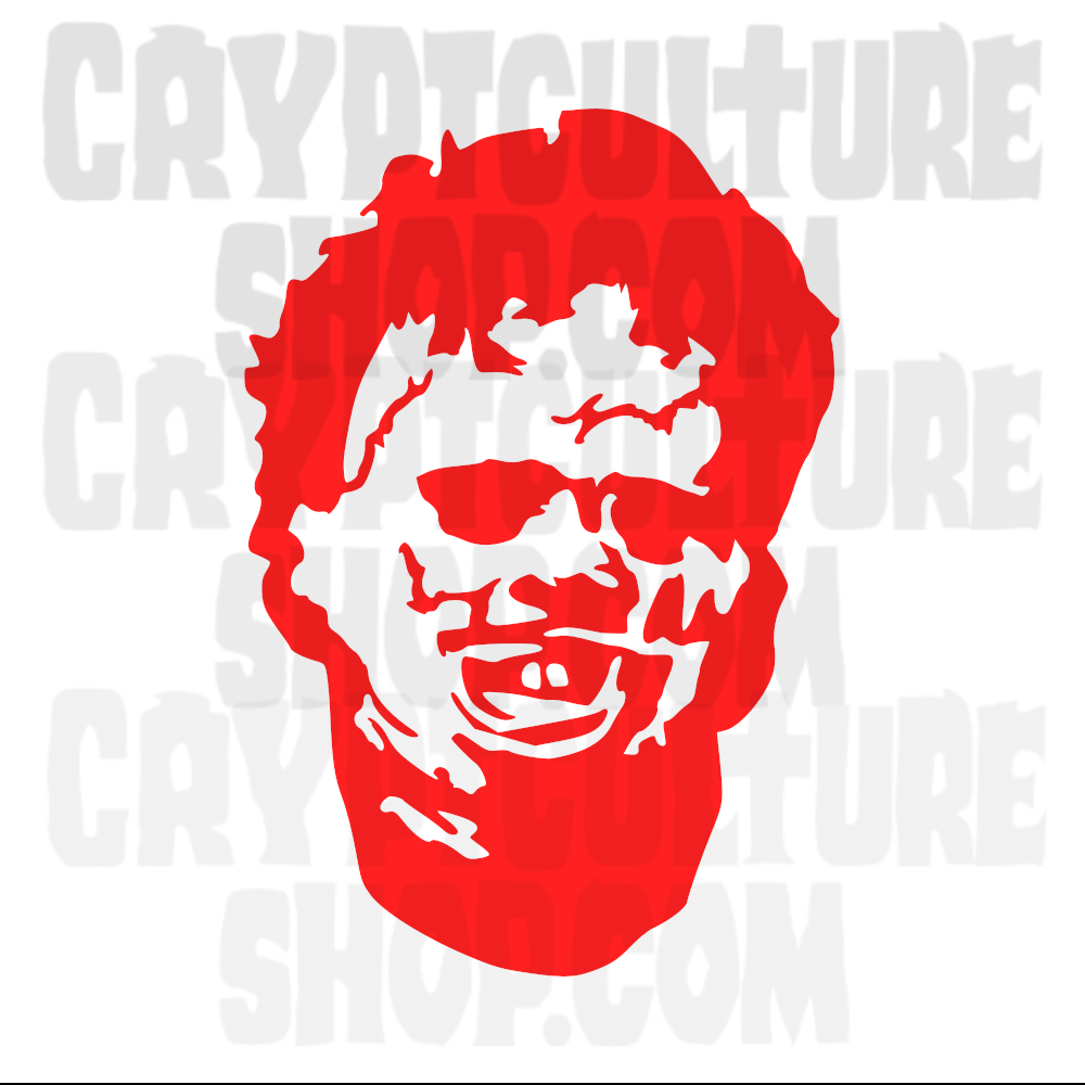 Texas Chainsaw Massacre Leatherface Head Vinyl Decal