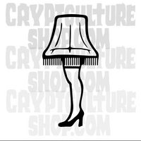 Christmas Story Leg Lamp Vinyl Decal