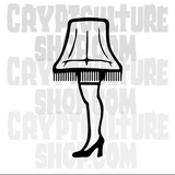 Christmas Story Leg Lamp Vinyl Decal