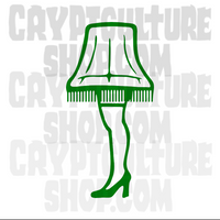 Christmas Story Leg Lamp Vinyl Decal