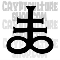 Satan! Leviathan Cross Vinyl Decal