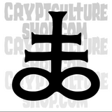 Satan! Leviathan Cross Vinyl Decal