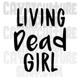 Occult Living Dead Girl Vinyl Decal