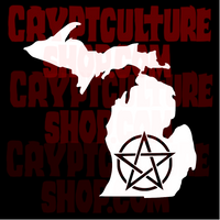 Occult Michigan Pentacle Vinyl Decal