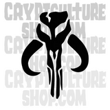 Sci Fi Wars Mandalorian Crest Vinyl Decal