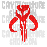 Sci Fi Wars Mandalorian Crest Vinyl Decal