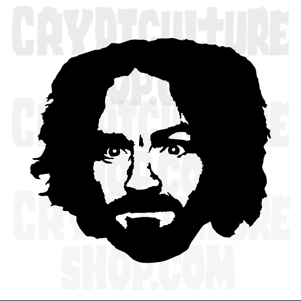 Vinilo Adhesivo Charles Manson Crímenes Reales