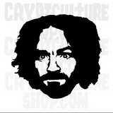 True Crime Charles Manson Vinyl Decal