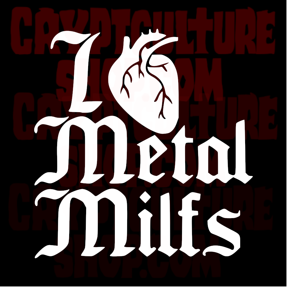 Horror I Heart Metal Milfs Vinilo Decorativo
