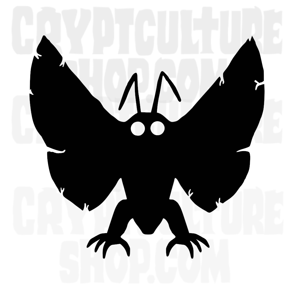 Calcomanía de vinilo del Mothman paranormal