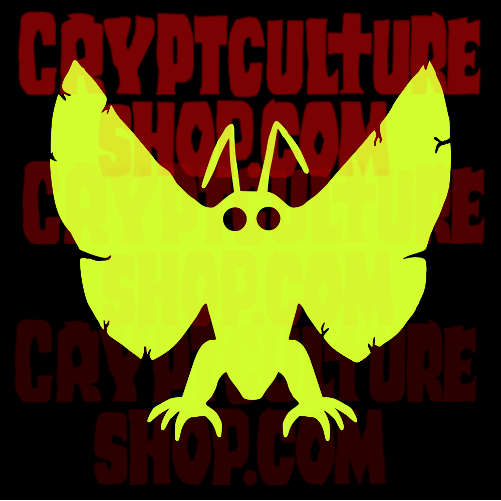 Calcomanía de vinilo del Mothman paranormal