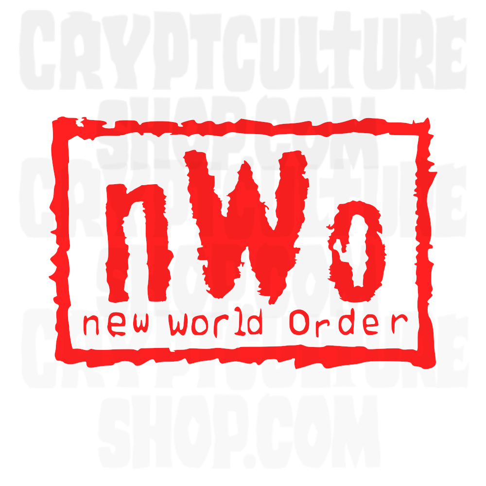 Calcomanía de vinilo NWO de lucha libre profesional