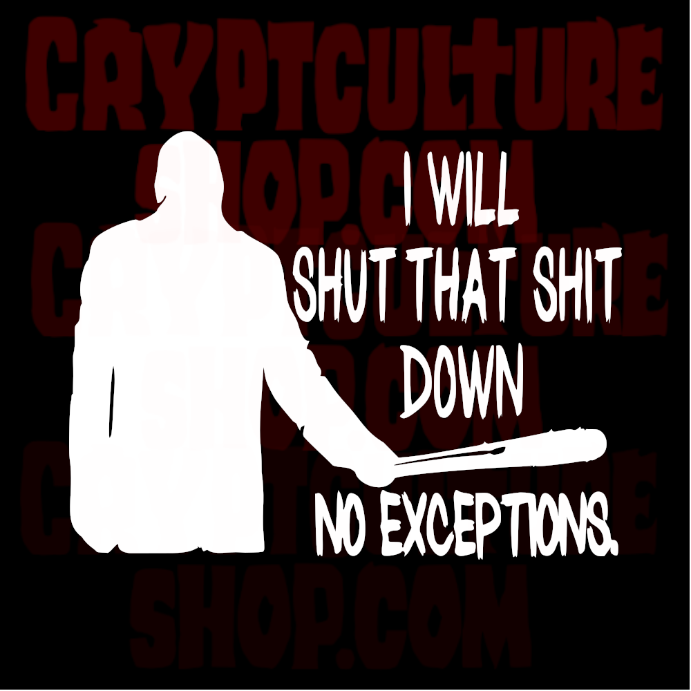 Walking Dead Negan Sin Excepciones Vinilo Adhesivo