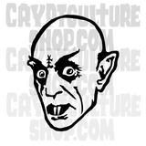 Nosferatu Head Vinyl Decal