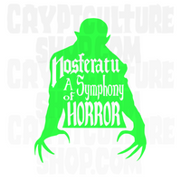 Nosferatu Silhouette Symphony of Horror Vinyl Decal