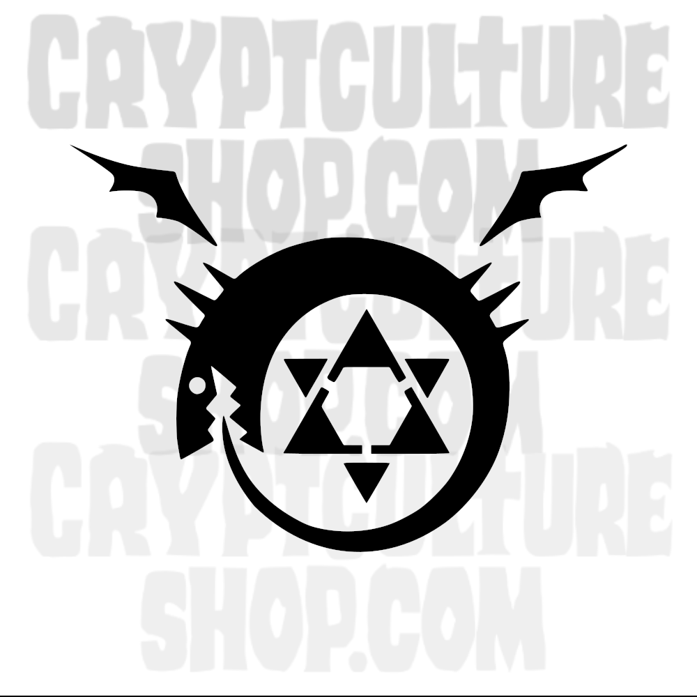Símbolo de ouroboros de Full Metal Alchemist, calcomanía de vinilo