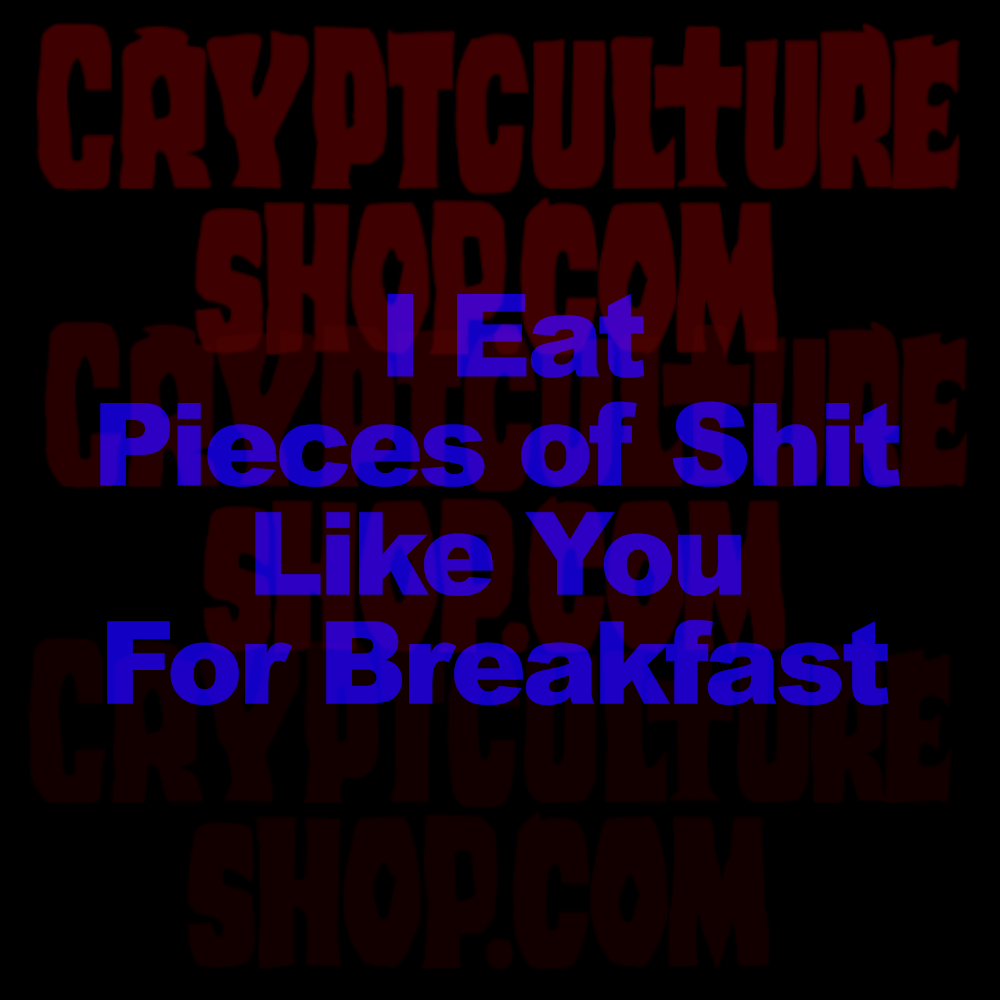 Happy Gilmore I Eat Pieces of Shit Vinyl Decal