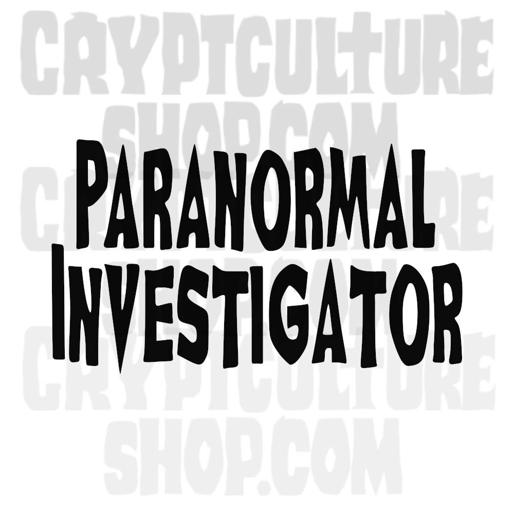 Calcomanía de vinilo de investigador paranormal