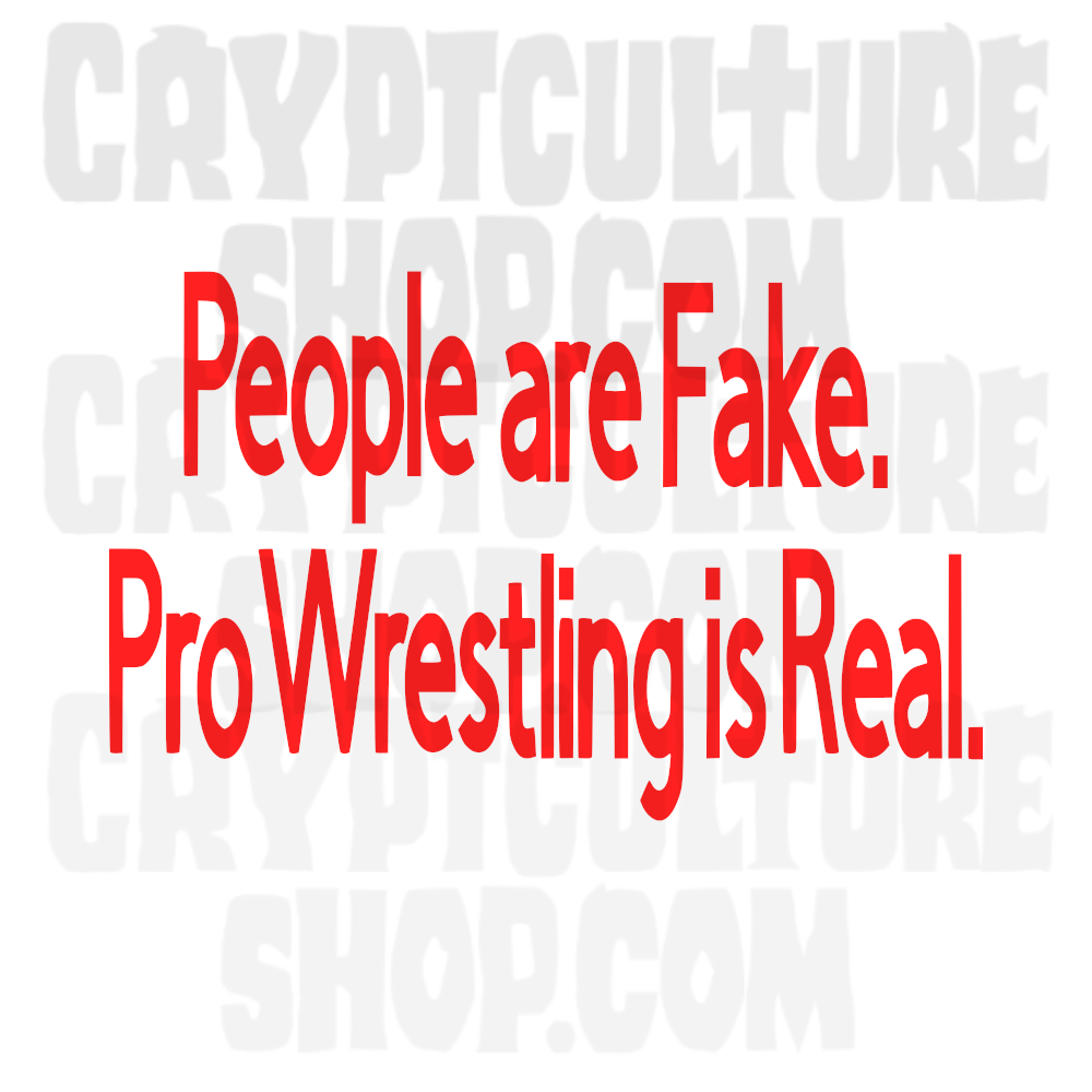 Gente de la lucha libre profesional Lucha libre falsa Vinilo decorativo real