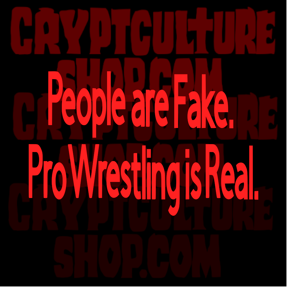 Gente de la lucha libre profesional Lucha libre falsa Vinilo decorativo real