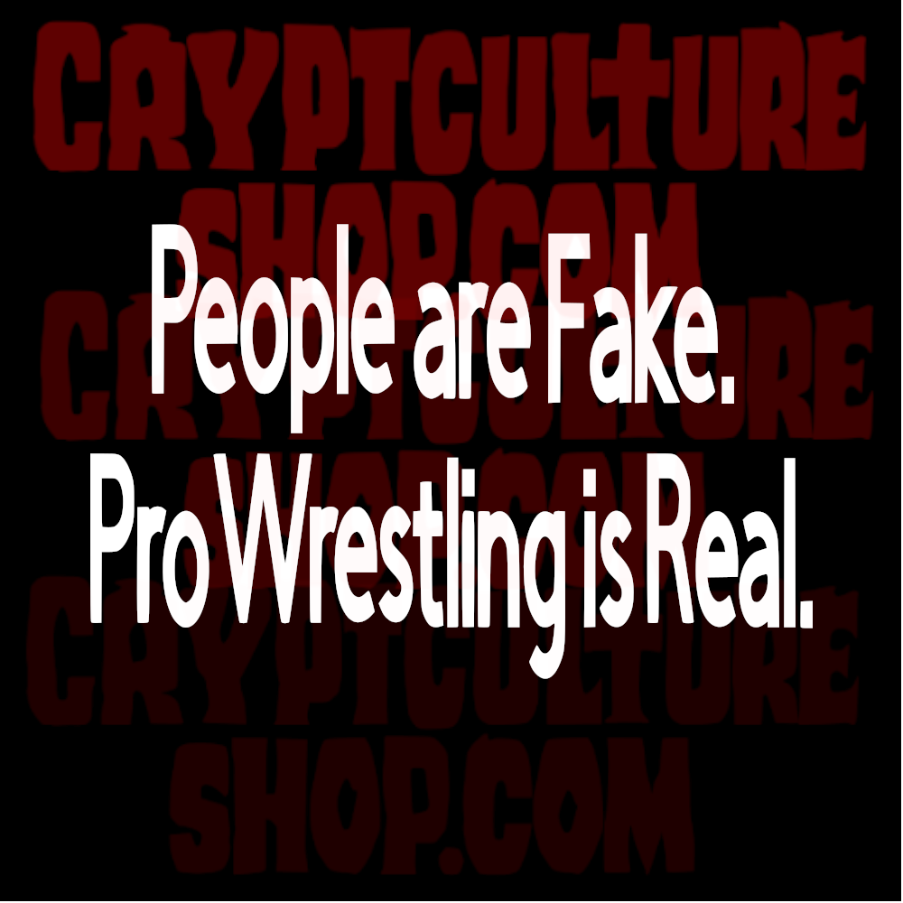 Gente de la lucha libre profesional Lucha libre falsa Vinilo decorativo real
