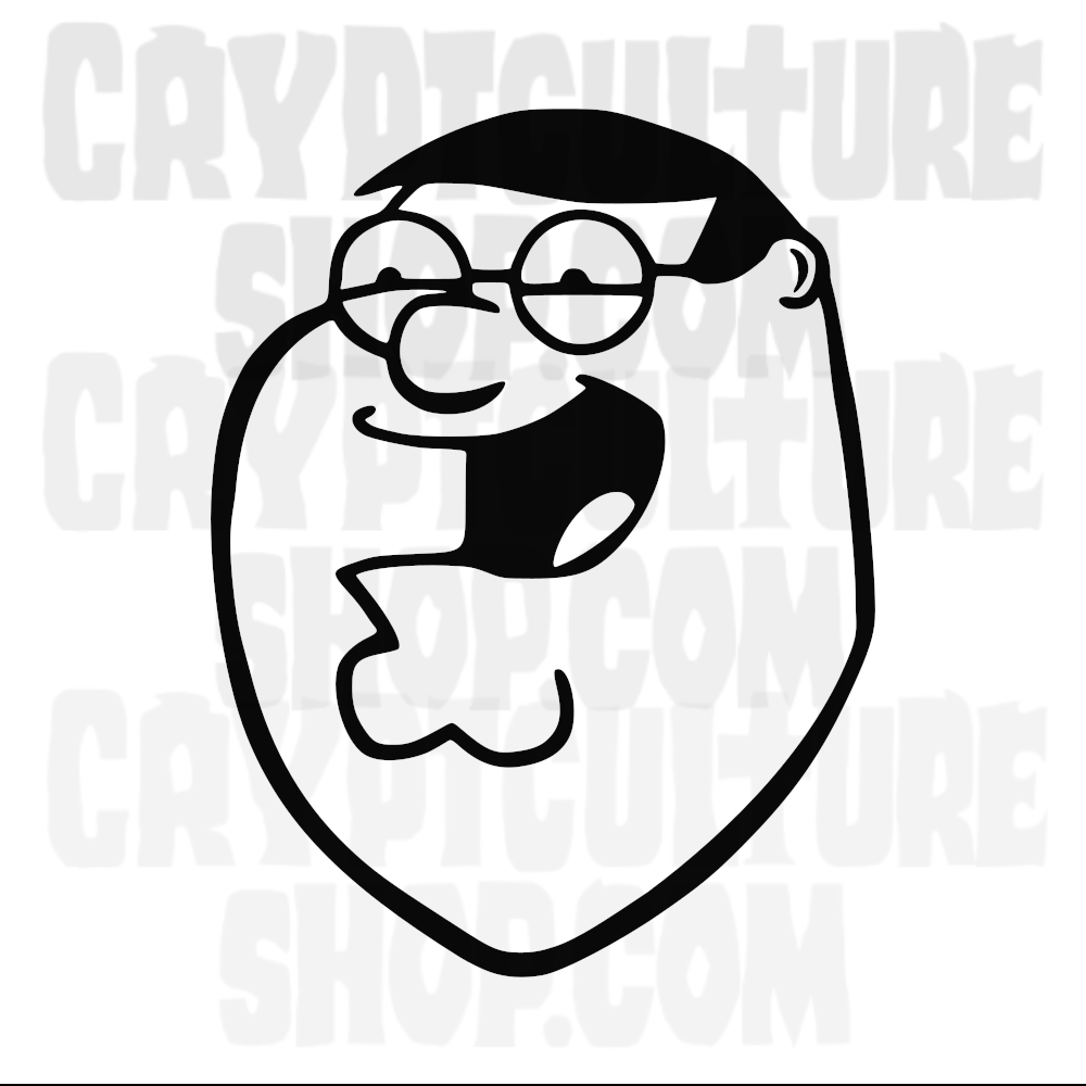 Calcomanía de vinilo de Peter Griffin de Family Guy