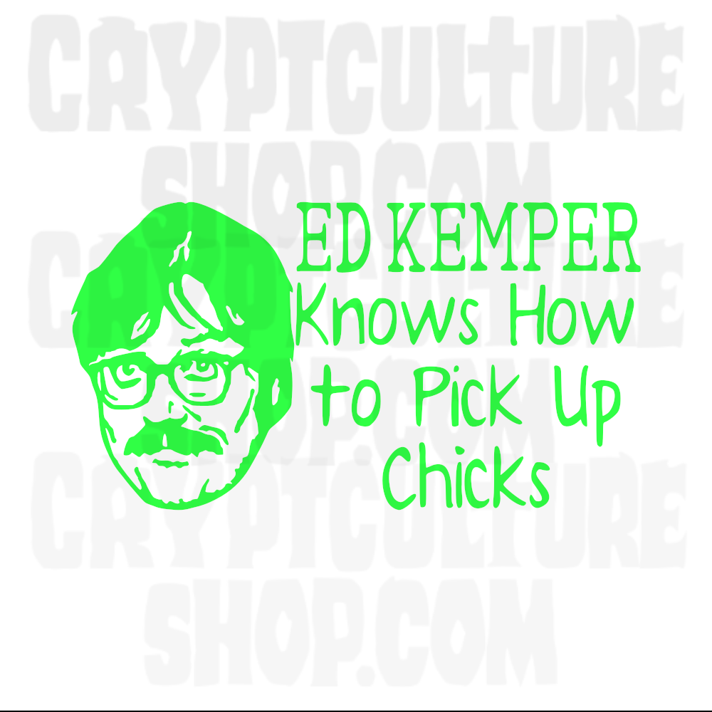 Calcomanía de vinilo True Crime Ed Kemper para recoger chicas