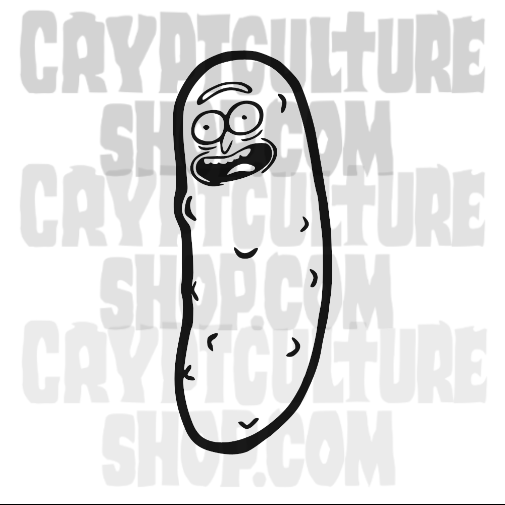 Calcomanía de vinilo de Rick y Morty Pickle Rick