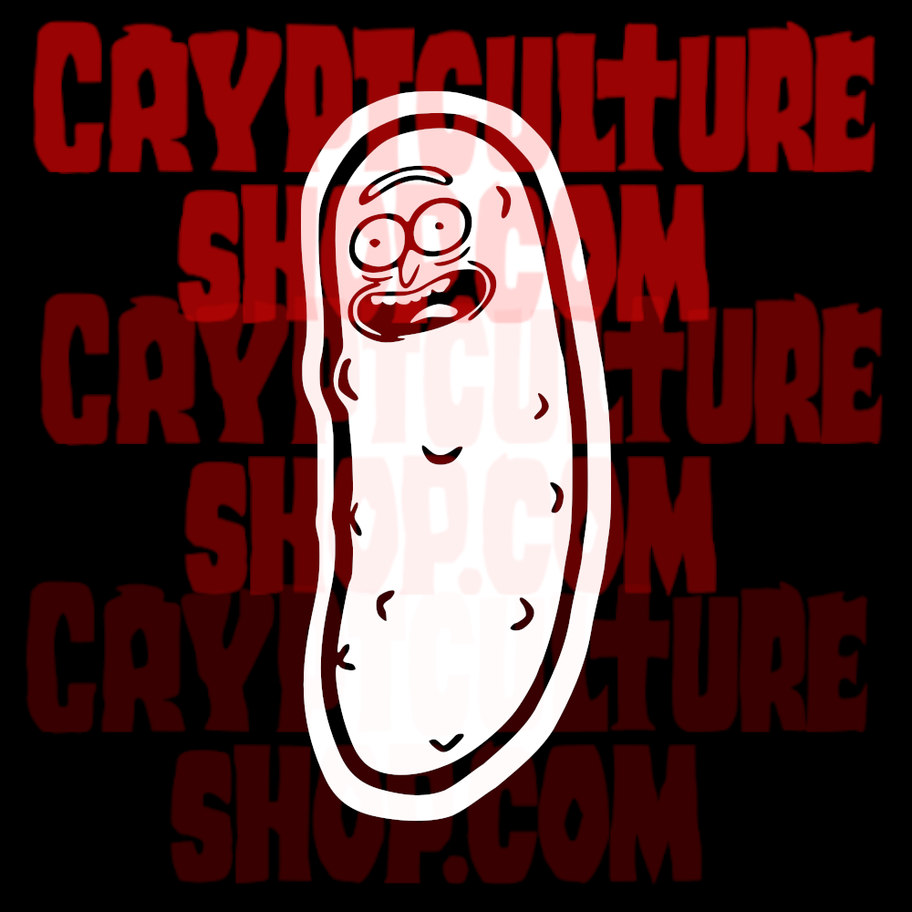 Calcomanía de vinilo de Rick y Morty Pickle Rick