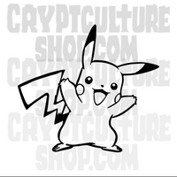 Anime Pokemon Pikachu Vinyl Decal