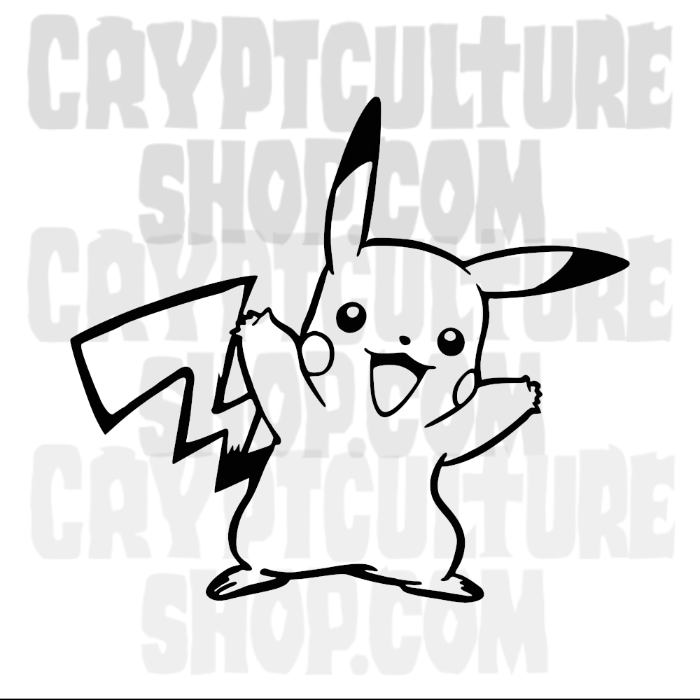 Calcomanía de vinilo de Pokémon Pikachu