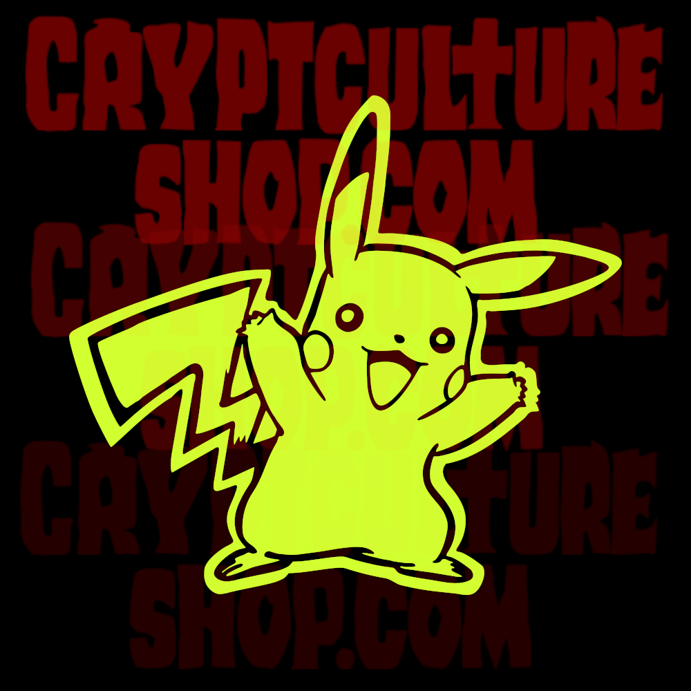 Calcomanía de vinilo de Pokémon Pikachu